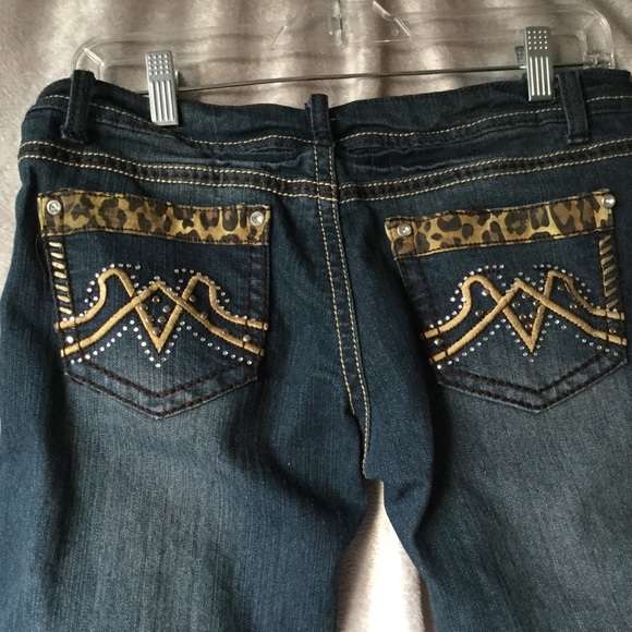 V.I.P. Capri Jeans with Camo Trim Size 9/10 - Picture 5 of 8